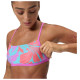 Speedo Γυναικείο μαγιό Allover Digital Cross Back Crop Top